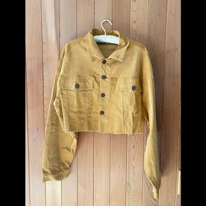 Cropped Corduroy Jacket